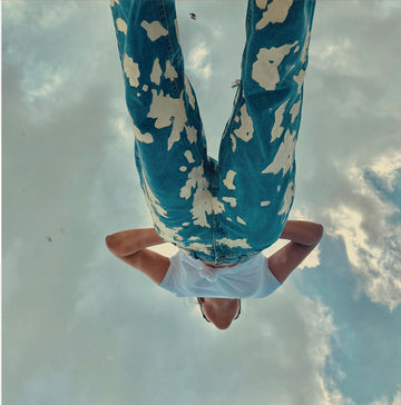 Hand Painted Cow Print (Mom Jeans)